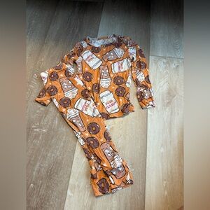 Posh peanut Dunkin pajamas 3-4t